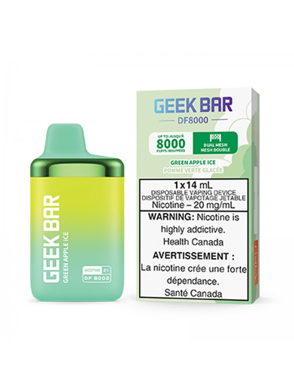 Green Apple Ice Geek Bar DF8000 – Disposable...