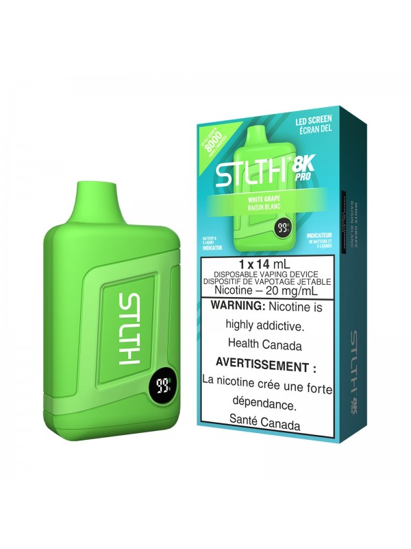 White Grape STLTH 8K Pro – Disposable Vape