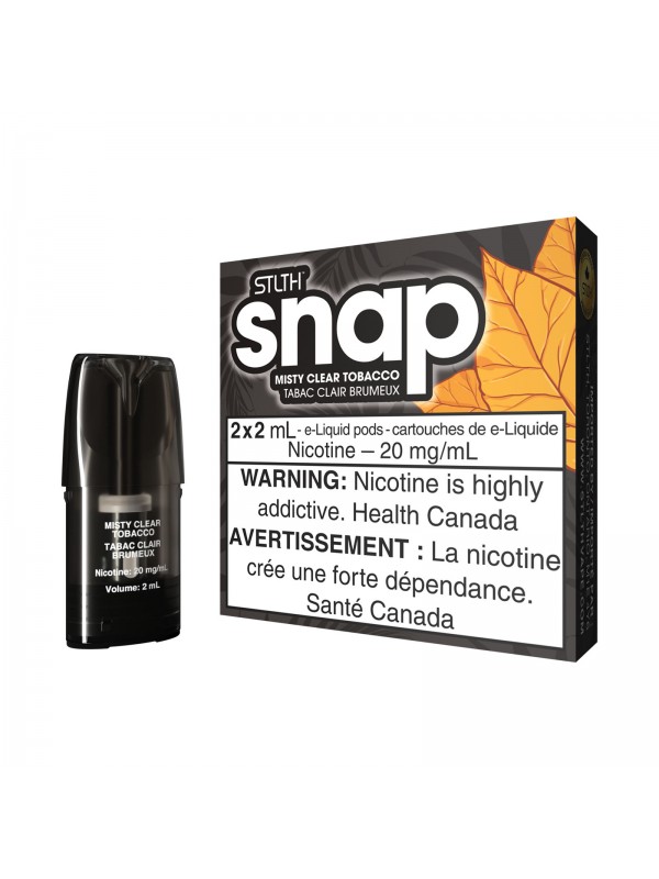 Misty Clear Tobacco – Snap STLTH Pods