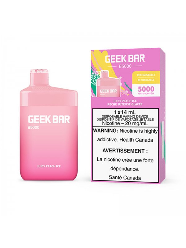 Juicy Peach Ice Geek Bar B5000 – Disposable ...