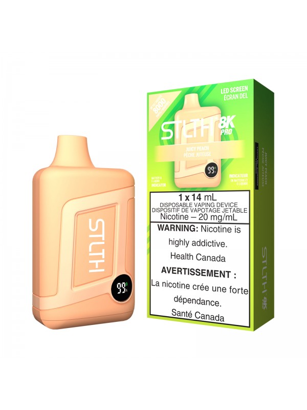 Juicy Peach STLTH 8K Pro – Disposable Vape