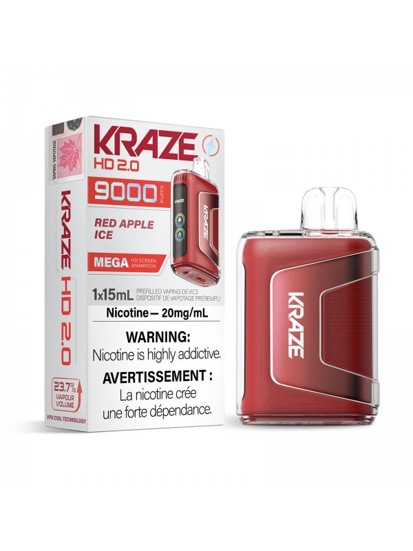 Red Apple Ice Kraze HD 2.0 – Disposable Vape