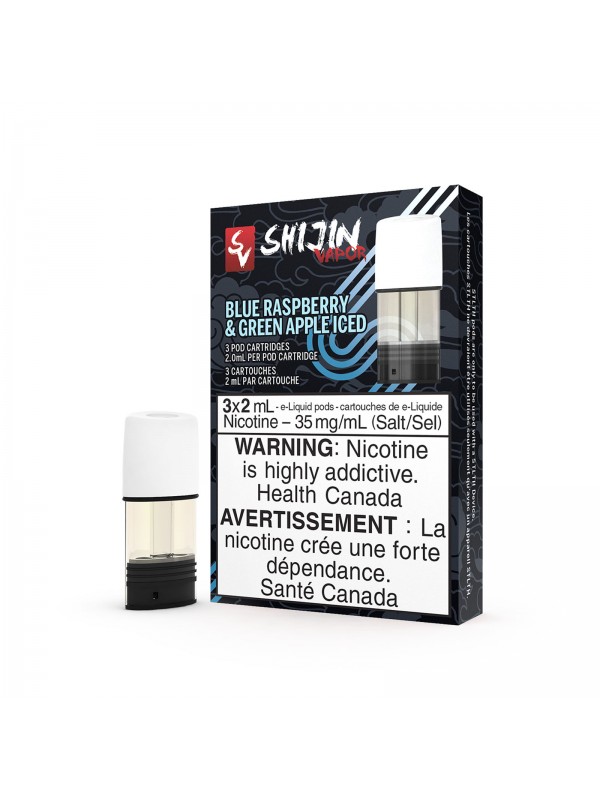 Shijin Blue Raspberry & Green Apple Iced – STLTH Pods