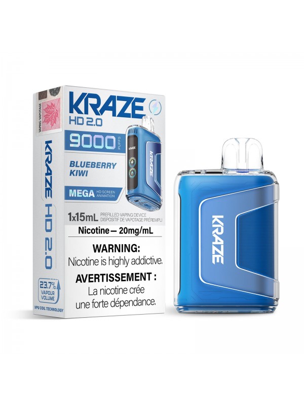 Blueberry Kiwi Kraze HD 2.0 – Disposable Vap...