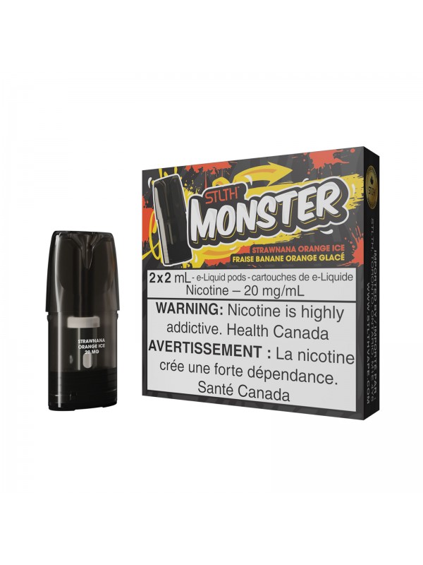 Strawnana Orange Ice – STLTH Monster Pods