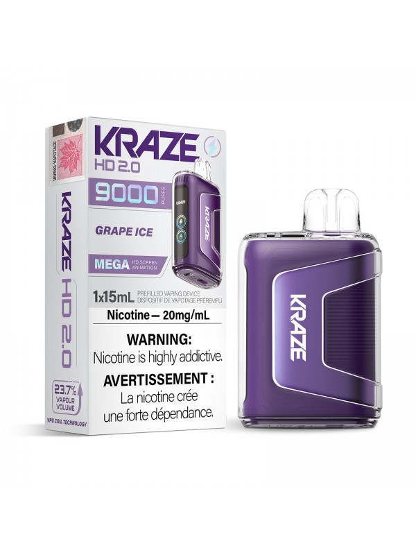 Grape Ice Kraze HD 2.0 – Disposable Vape