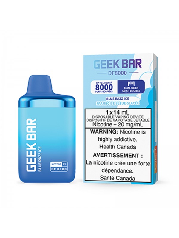 Blue Razz Ice Geek Bar DF8000 – Disposable V...