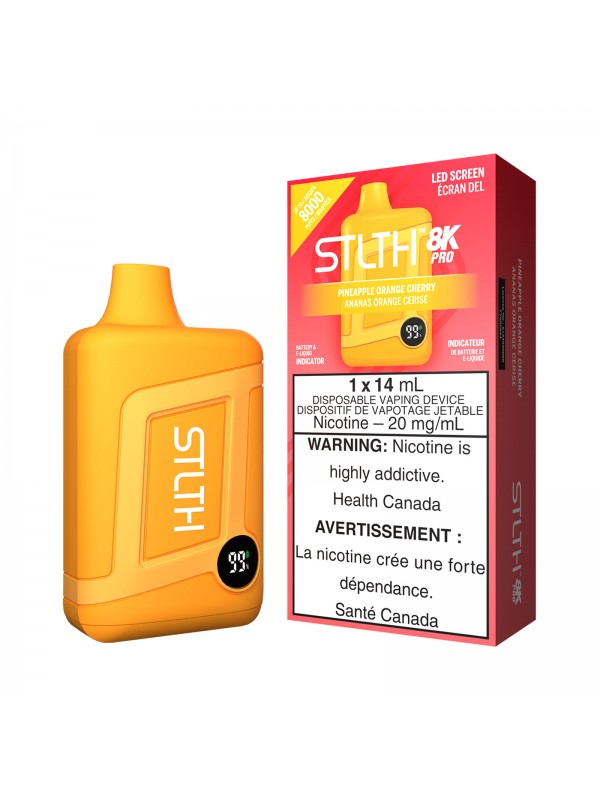 Pineapple Orange Cherry STLTH 8K Pro – Disposable Vape