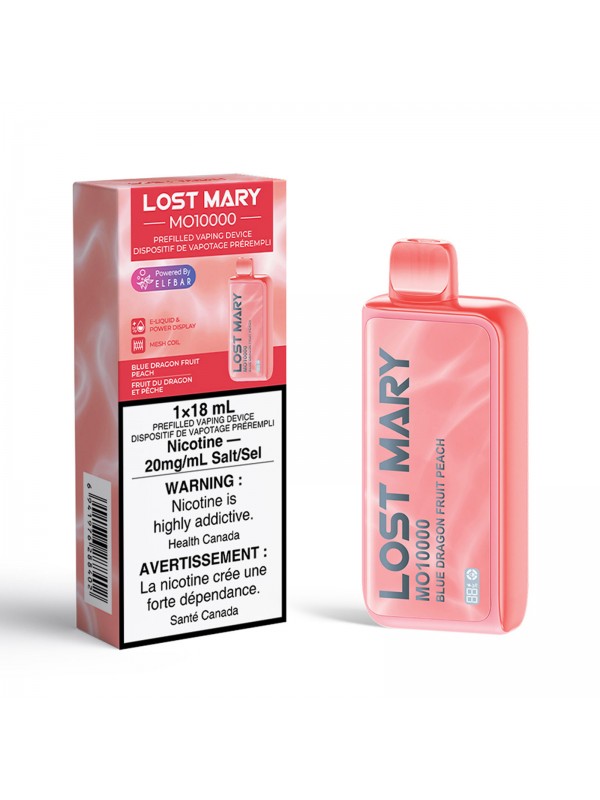 Blue Dragon Fruit Peach – Lost Mary MO10000 Disposable Vape