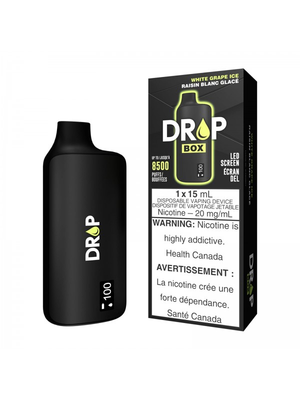 White Grape Ice Drop Box – Disposable Vape