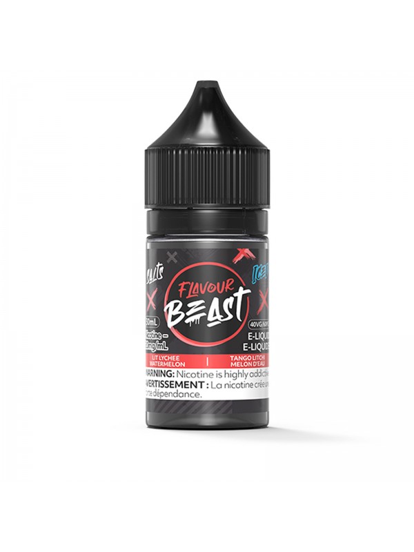 Lit Lychee Watermelon Iced SALT – Flavour Beast Salt E-Liquid