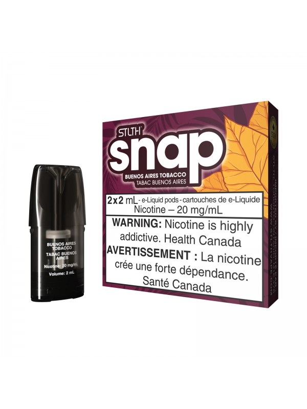 Buenos Aires Tobacco – Snap STLTH Pods