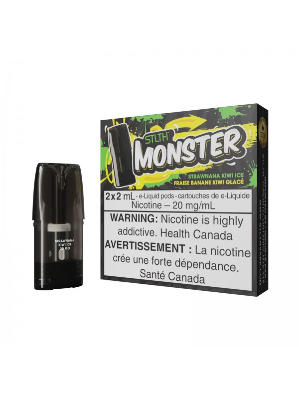 Strawnana Kiwi Ice – STLTH Monster Pods