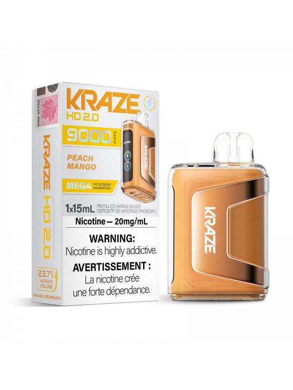 Peach Mango Kraze HD 2.0 – Disposable Vape