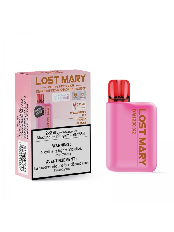 Strawberry Ice Lost Mary DM1200x2 – Disposab...