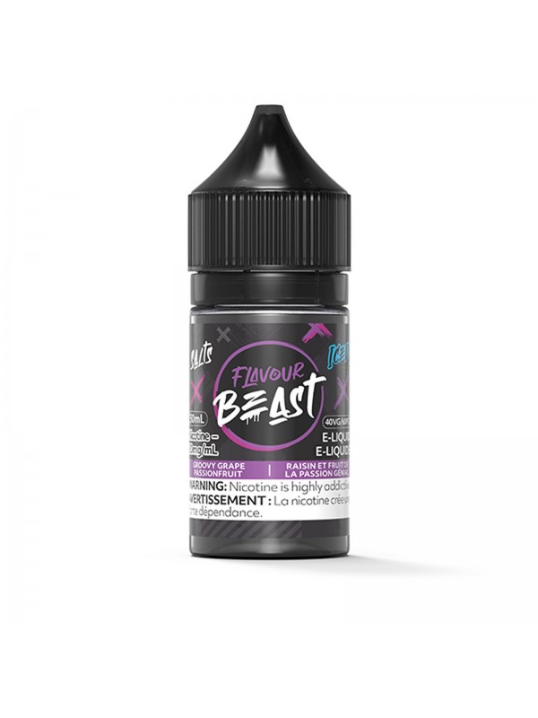 Groovy Grape Passionfruit Iced SALT – Flavour Beast Salt E-Liquid