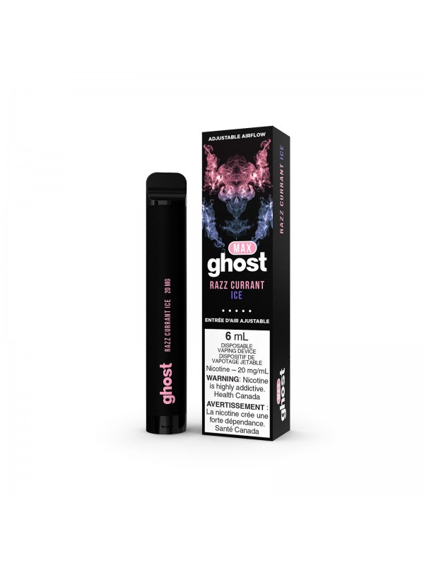 Razz Currant Ice Ghost Max – Disposable Vape