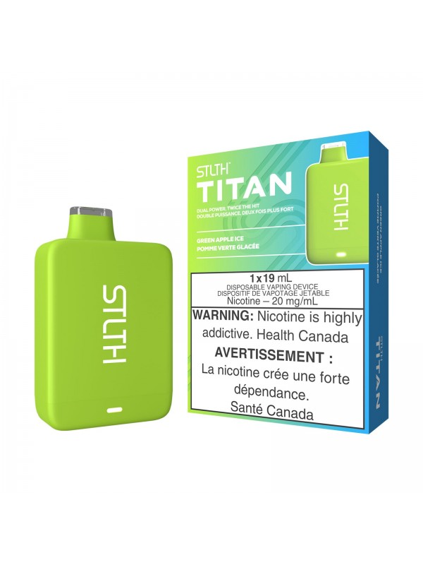 Green Apple Ice STLTH Titan – Disposable Vap...