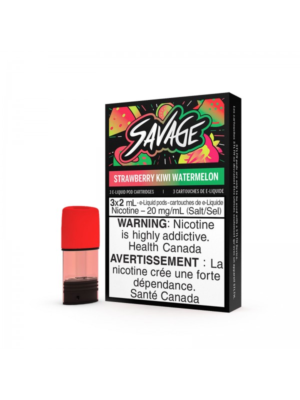 Strawberry Kiwi Watermelon – Savage STLTH Pods