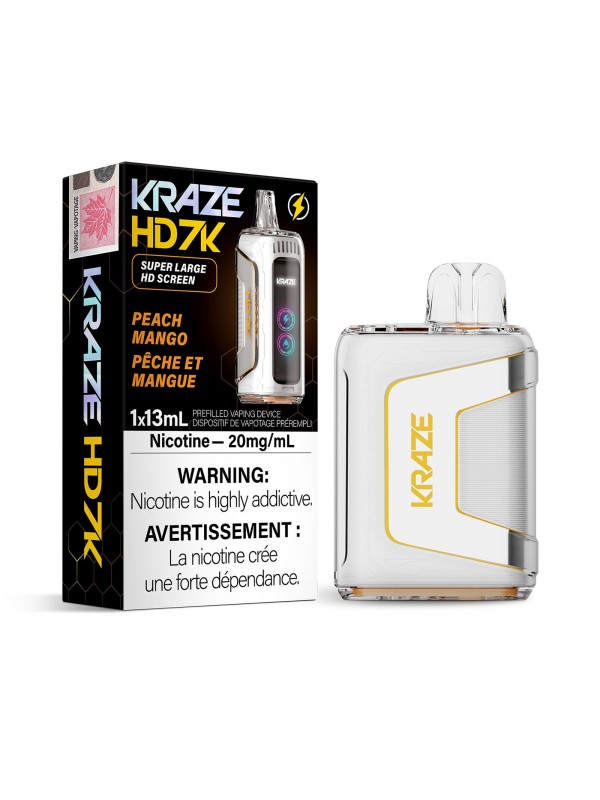 Peach Mango Kraze HD 7K – Disposable Vape