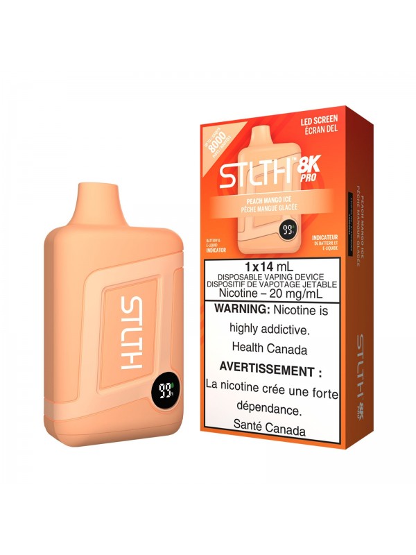 Peach Mango Ice STLTH 8K Pro – Disposable Vape