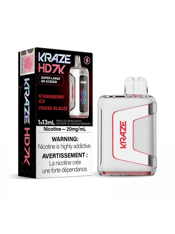 Strawberry Ice Kraze HD 7K – Disposable Vape