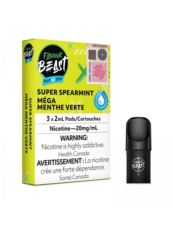 Super Spearmint Iced – Flavour Beast Pods