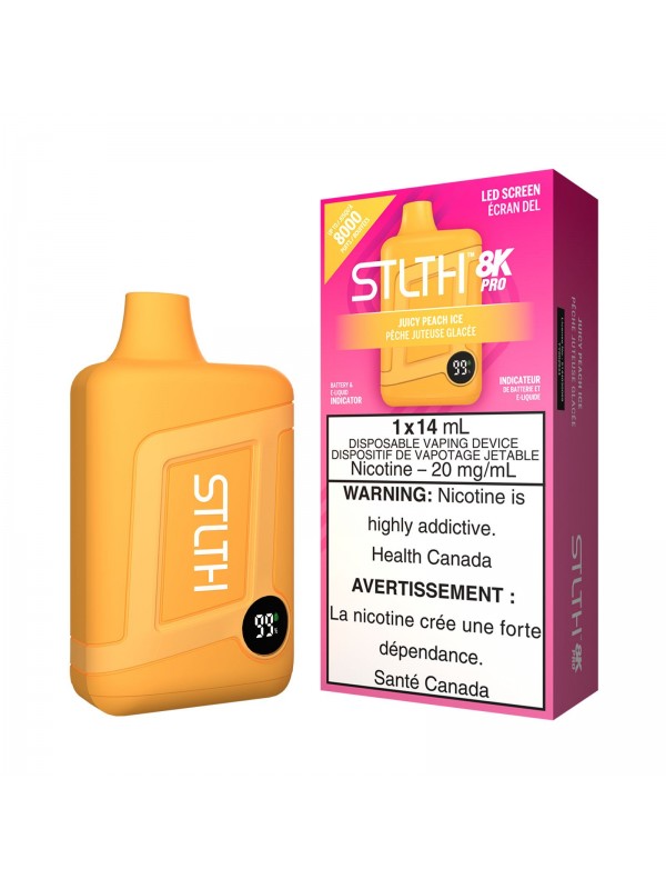 Juicy Peach Ice STLTH 8K Pro – Disposable Vape