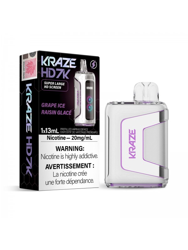 Grape Ice Kraze HD 7K – Disposable Vape