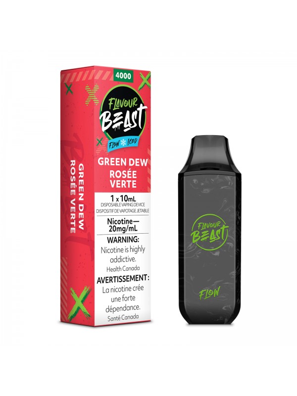 Gnarly Green D (Green Dew) Flavour Beast Flow – Disposable Vape