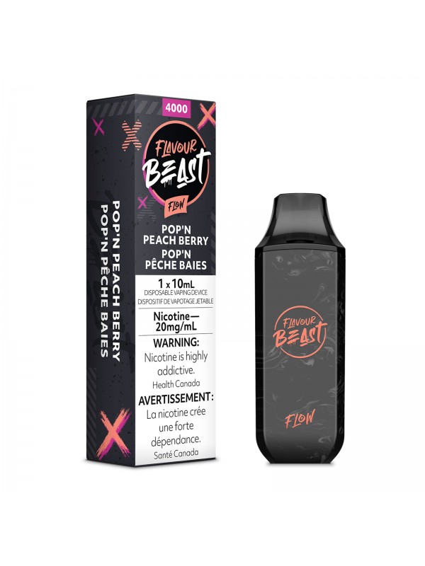 Packing Peach Berry (Pop N Peach Berry) Flavour Beast Flow – Disposable Vape