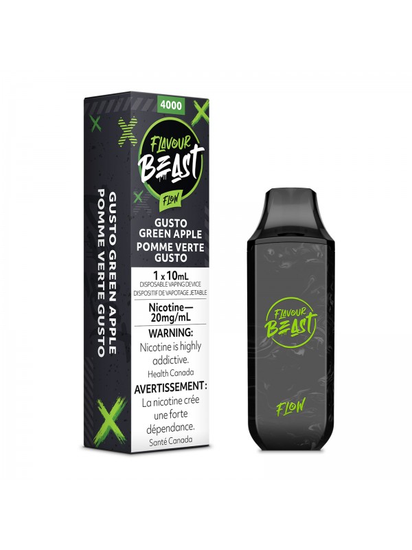 Gusto Green Apple Flavour Beast Flow – Disposable Vape