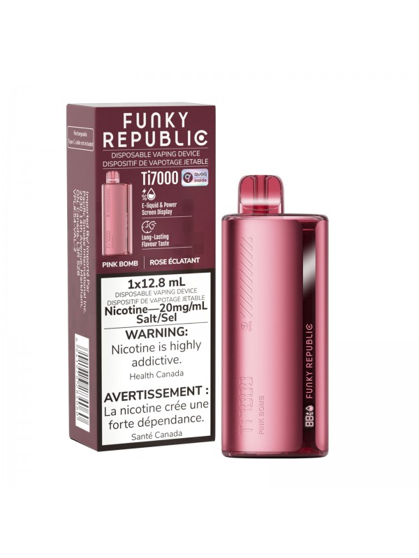 Pink Bomb Funky Republic Ti7000 – Disposable Vape