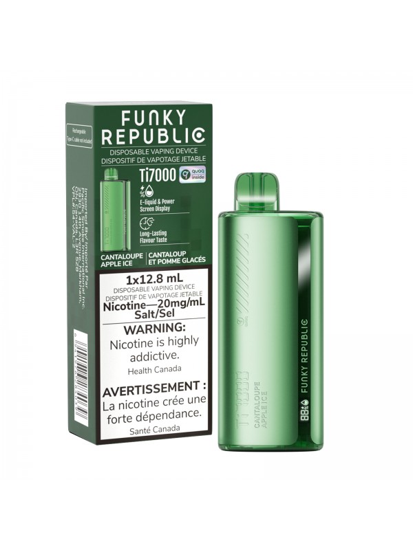 Canteloupe Apple Ice Funky Republic Ti7000 – Disposable Vape