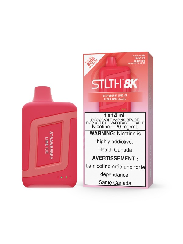 Strawberry Lime Ice STLTH 8K – Disposable Vape