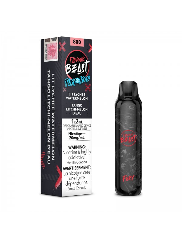 Lit Lychee Watermelon Iced Flavour Beast Fury R...