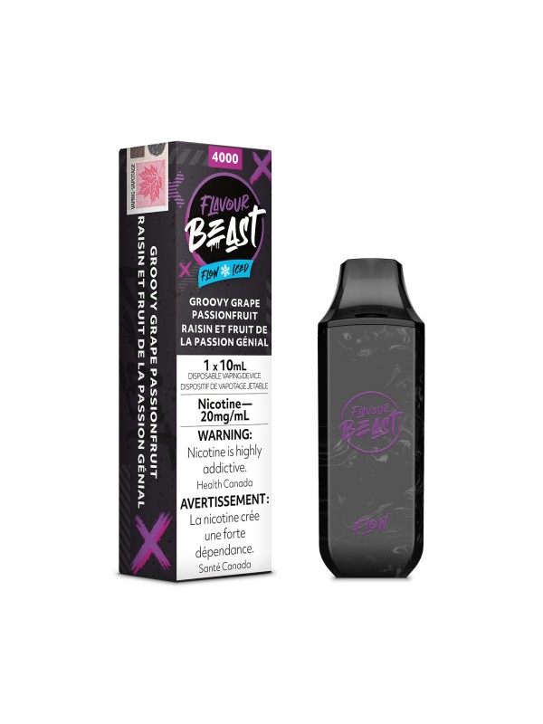 Groovy Grape Passionfruit Iced Flavour Beast Flow – Disposable Vape