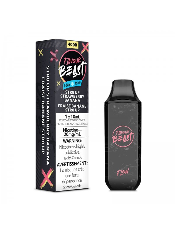 Str8 Up Strawberry Banana Flavour Beast Flow – Disposable Vape