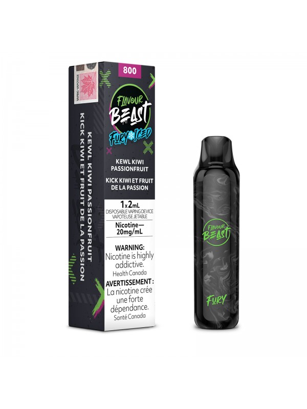 Kewl Kiwi Passionfruit Iced Flavour Beast Fury – Disposable Vape