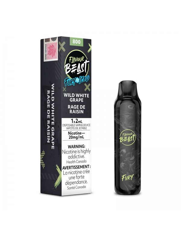 Wild White Grape Iced Flavour Beast Fury – Disposable Vape