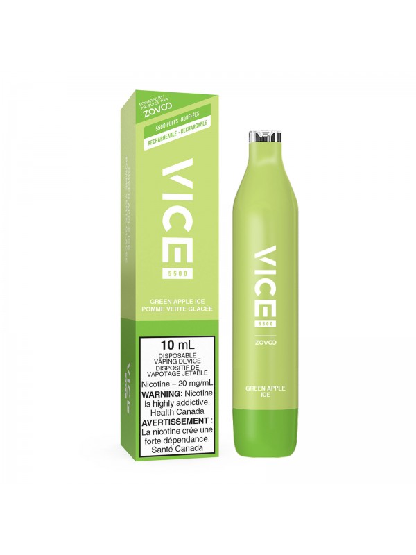 Green Apple Ice Vice 5500 – Disposable Vape