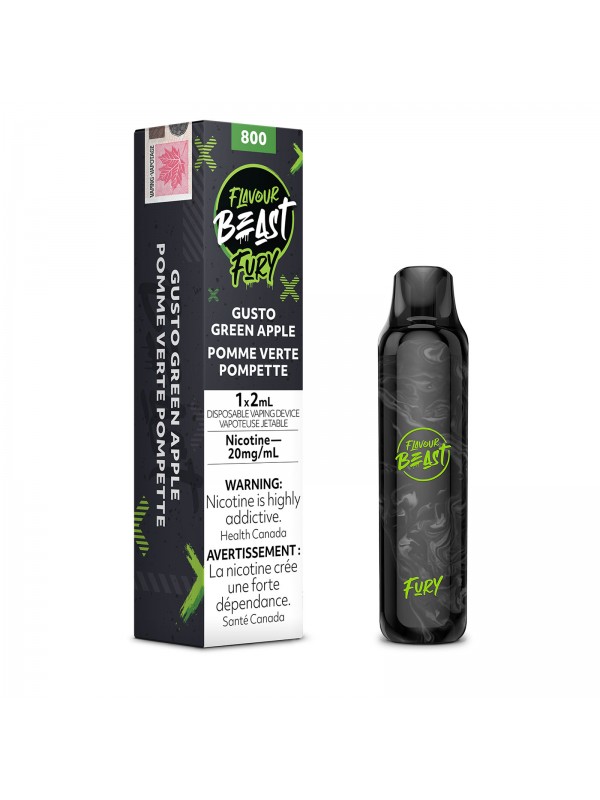 Gusto Green Apple Flavour Beast Fury – Disposable Vape