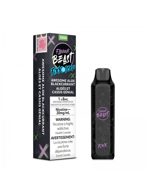 Awesome Aloe Blackcurrant Flavour Beast Fixx Dispo...